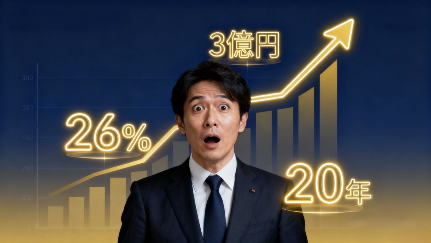 ビットコイン年率26%の上昇率は本当に魅力的なのか?複利ビットコイン年率26%の上昇率は本当に魅力的なのか?複利計算が示す驚きの未来計算が示す驚きの未来