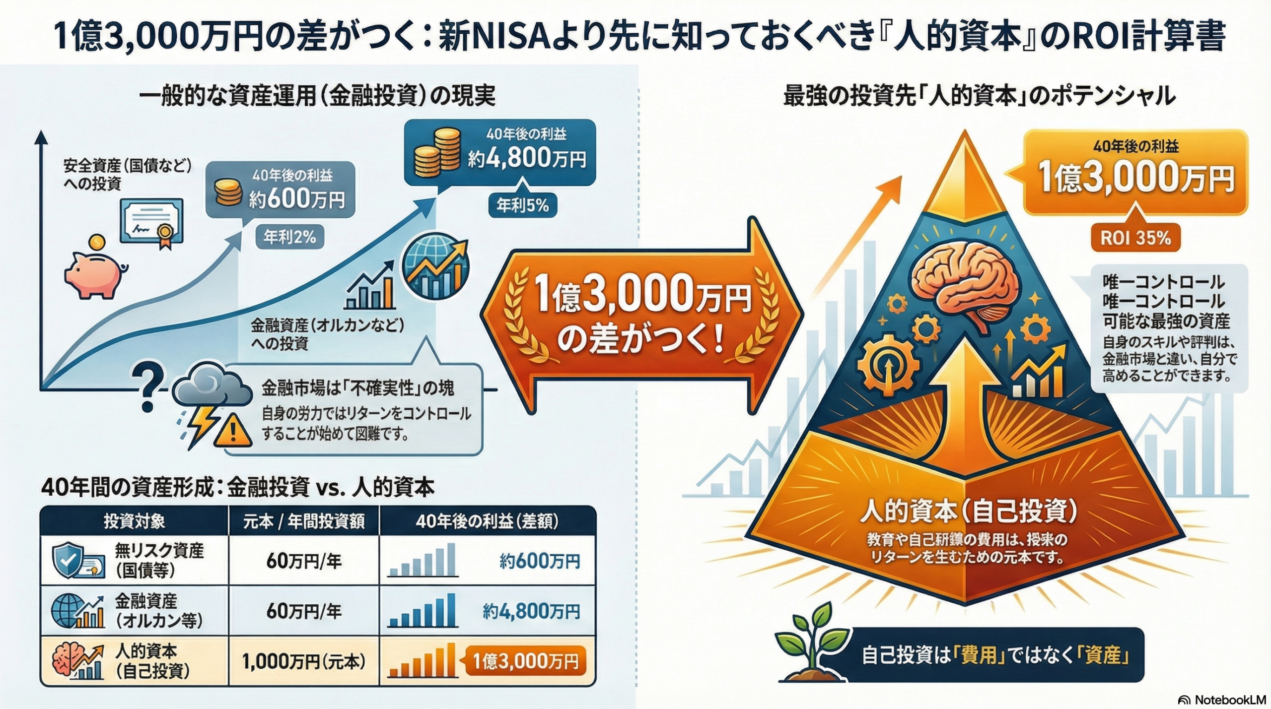 人的資本のROIは35%。オルカンの7倍です。 - ココスタ：投資で生き抜く知恵はここで完結する